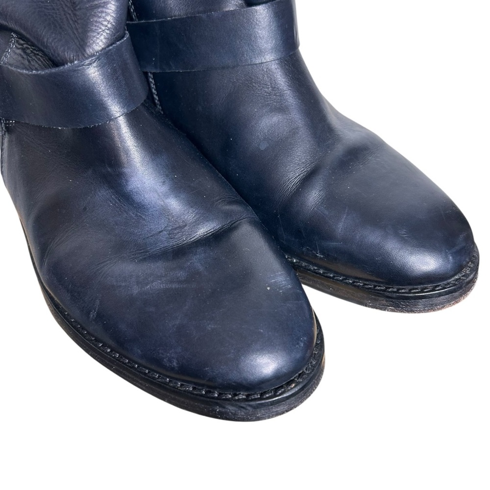 Vintage Foundry Co Sherry Boots 8 Black Studded Moto Biker Goth Punk - Picture 6 of 12